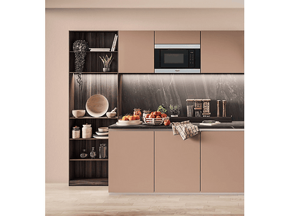 HOTPOINT MF20S IX HA.1 — Microondas integrable, 900 W, Negro, 6 potencia, 20 l