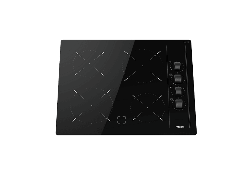 TEKA TBC 64000 XFL — Placa vitrocerámica, Zona grande 18 cm, 60 cm, Negro, 4 zonas