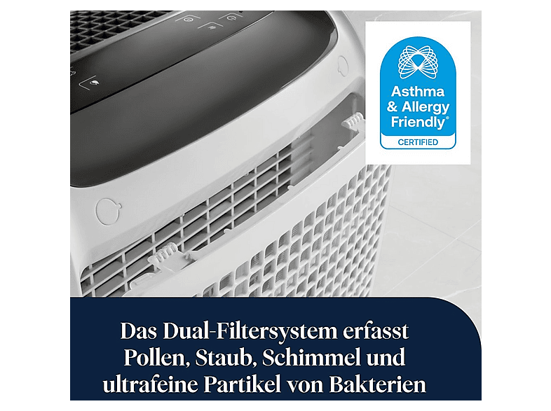 DELONGHI DESHUMIDIFICADOR-DDSX225-25L — Deshumidificador, 100 m³, Blanco