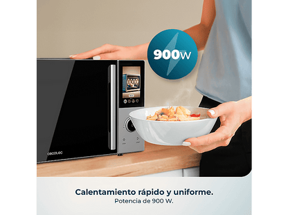 CECOTEC Convection 2500 Touch — Microondas, 2200 W, Negro, 25 l