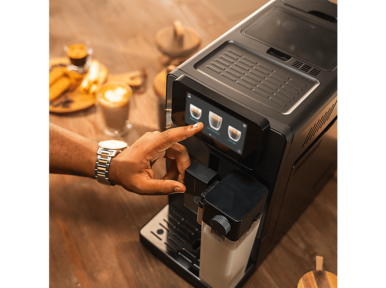 CECOTEC Cremmaet Latte — Cafetera superautomática, 1300 W, Negro, 19 bar, 400 ml