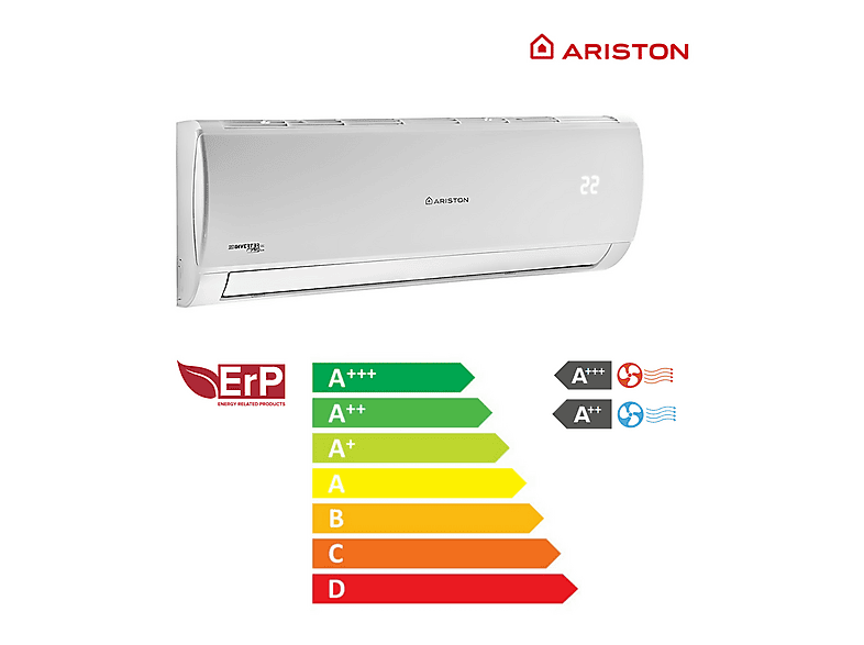 ARISTON ALYS MUDO25 ++ — Split 1x1, Autolimpieza, White, Frío/Calor, WiFi