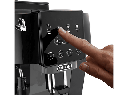 DE LONGHI — Cafetera superautomática, Vaporizador, 1450 W, Negro, De'Longhi Magnifica Start ECAM220.21.BG