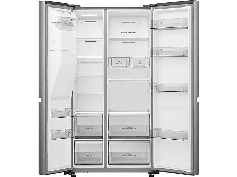 HISENSE RS818N4TIE1 — Frigorífico americano, Ventilado, Altura 1790 mm, No Frost, Capacidad 632 l