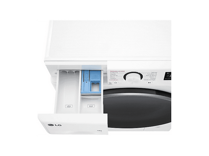 LG F4WR6010A1W.ABWQPES — Lavadora carga frontal, 10 kg, 12 programas, Inox, 1400 rpm