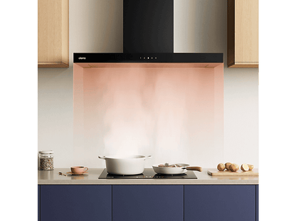 CIARRA CBCB9102 — Campana Decorativa, 4 velocidades, 650 m³/h, 900 mm, Negro