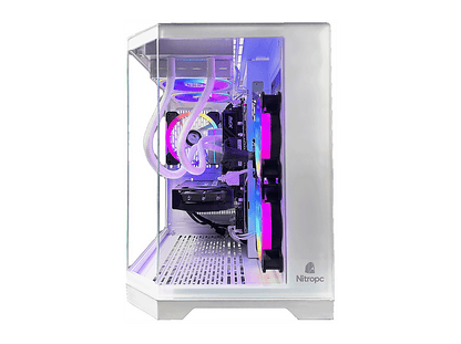 NITROPC Avanzado — PC Gaming, 16 GB RAM, 1 TB SSD, Blanco, AMD Ryzen 5 5600X (6 núcleos