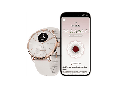 WITHINGS ScanWatch 2 — Smartwatch, Dorado, Acero inoxidable