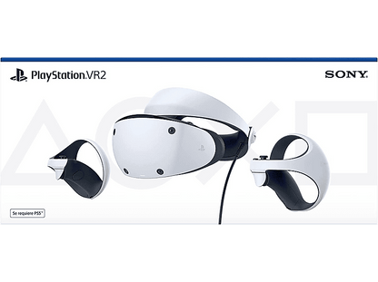 SONY Gafas PlayStation VR2 — Pack VR, OLED 4K, Sensor de movimiento, Blanco + Mandos VR2 Sense + Auriculares estéreo