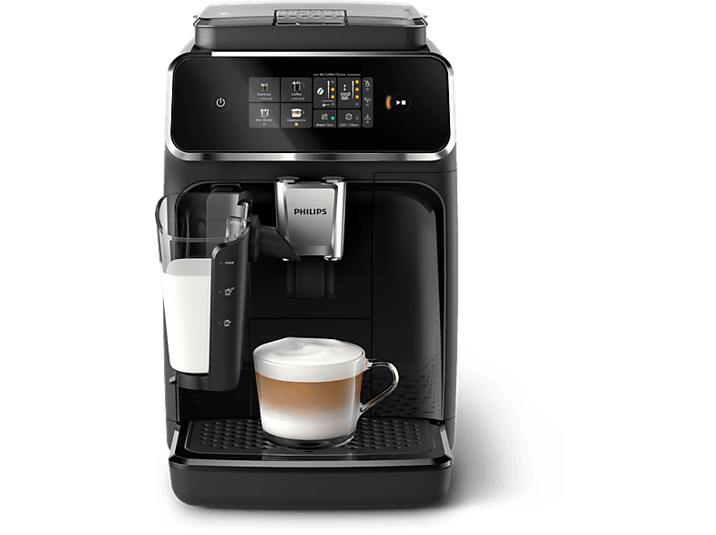 PHILIPS EP2331/10 — Cafetera superautomática, Negro, LatteGo, 15 Bar, 4 Bebidas