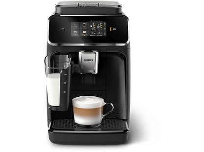 PHILIPS EP2331/10 — Cafetera superautomática, Negro, LatteGo, 15 Bar, 4 Bebidas