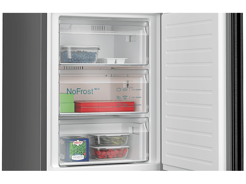SIEMENS KG39NAXCF — Frigorífico combi, Altura 2030 mm, No Frost, No Frost, Capacidad 363 l