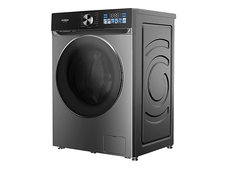 HYUNDAI HLF814IADI00 — Lavadora carga frontal, 8 kg, 15 programas, Inox