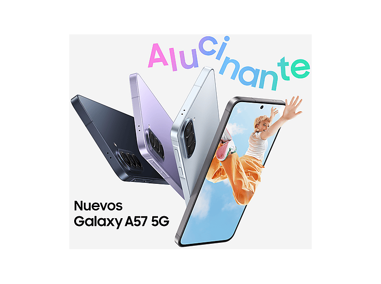SAMSUNG Galaxy A57 — Smartphone, 256 GB, 8 GB RAM, 5000 mAh, Azul Oscuro