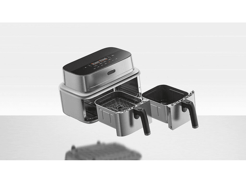 COSORI Iconic Dual — Freidora de aire, Plata, 8.6 l, 2700 V, 30 °C - 230 °C