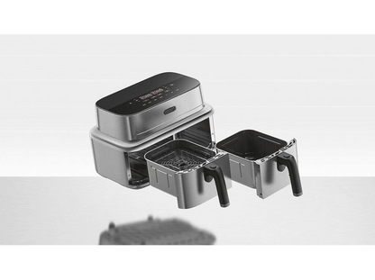 COSORI Iconic Dual — Freidora de aire, Plata, 8.6 l, 2700 V, 30 °C - 230 °C