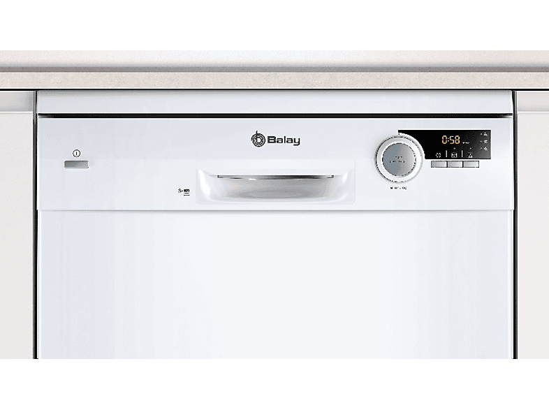 BALAY 3VS572BP — Lavavajillas, 13 servicios, 60 cm, Blanco, 5 Programas