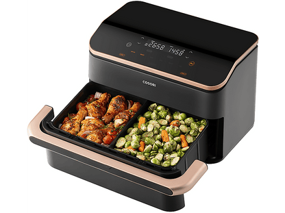 COSORI KOSP0027EUN DUAL BLAZE TWINFRY 10L — Freidora de aire, 2800 W, Negro