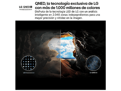 LG 50QNED82A6B.AEU — TV QNED 50", UHD 4K, Procesador Inteligente α7 AI Processor 4K Gen8, Smart TV, DVB-T2 (H.265)
