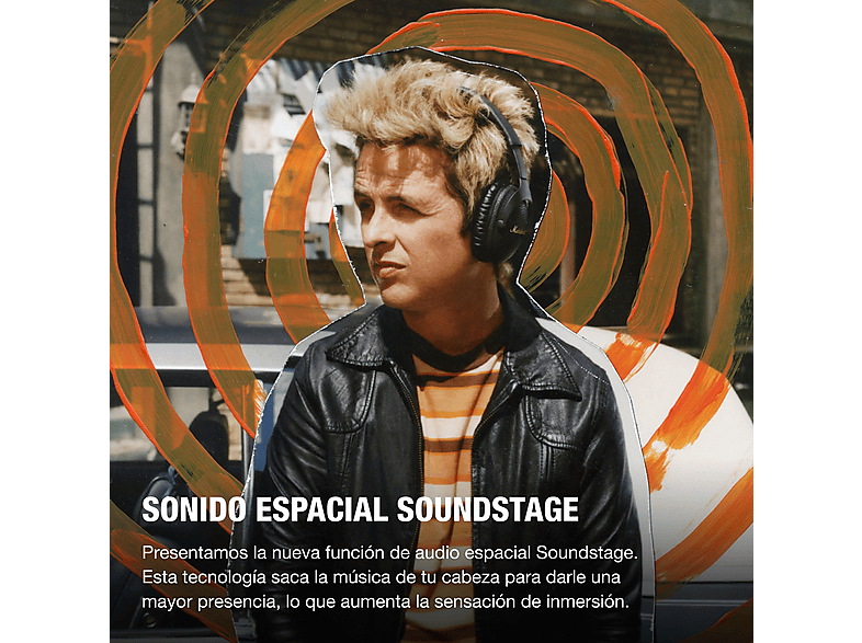 MARSHALL Monitor III A.N.C. — Auriculares inalámbricos, Circumaurales, Plegables, Negro, Bluetooth 5.3