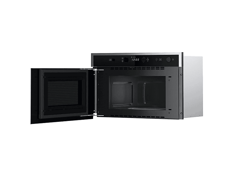 WHIRLPOOL WMN461BXF — Microondas integrable, 750 W, Negro, 22 l, Acero inoxidable