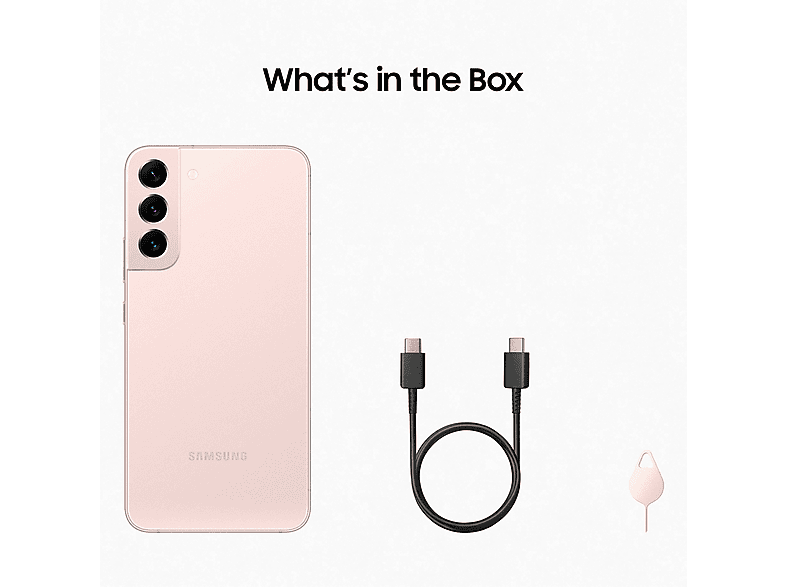 SAMSUNG GALS22+ 6.6P/5G/8N/8+128GB/P — Smartphone, 8 GB RAM, 120 Hz, 4500 mAh, Oro rosado