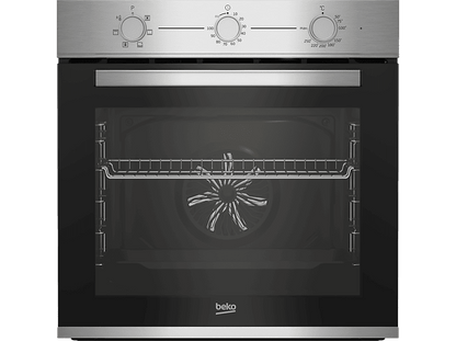 BEKO BBSE12120XD — Pack Horno + Placa, 59 cm, Inox, Horno Multifunción, 72 l