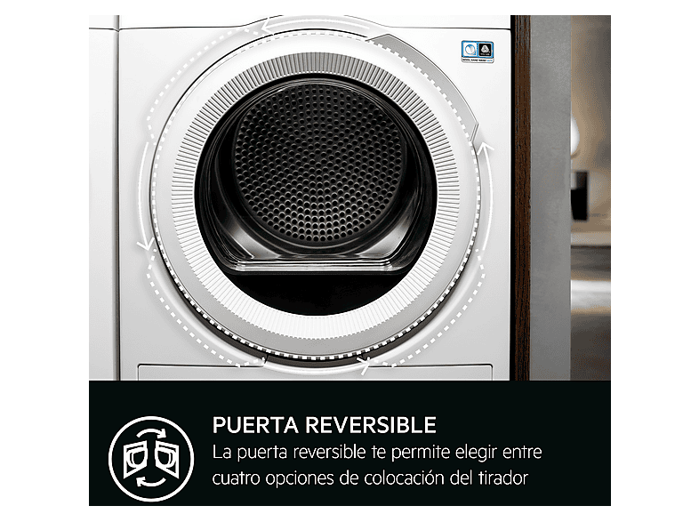AEG Serie 7000 SensiDry TR718EBOB — Secadora bomba de calor, 8 kg, Blanco