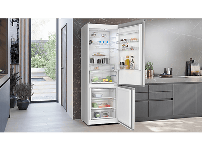 SIEMENS iQ300 KG49NXIDF — Frigorífico combi, Altura 203 mm, No Frost, Capacidad 440 l, Stainless steel