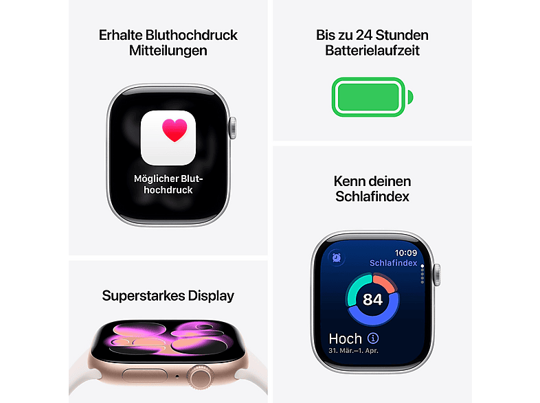 APPLE Watch Series 11 — Smartwatch, Titanio, Gris, M/L