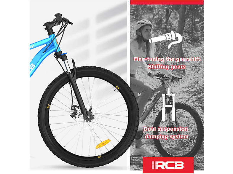 RCB GK2 — Bicicleta de Montaña, Titanio, Azul