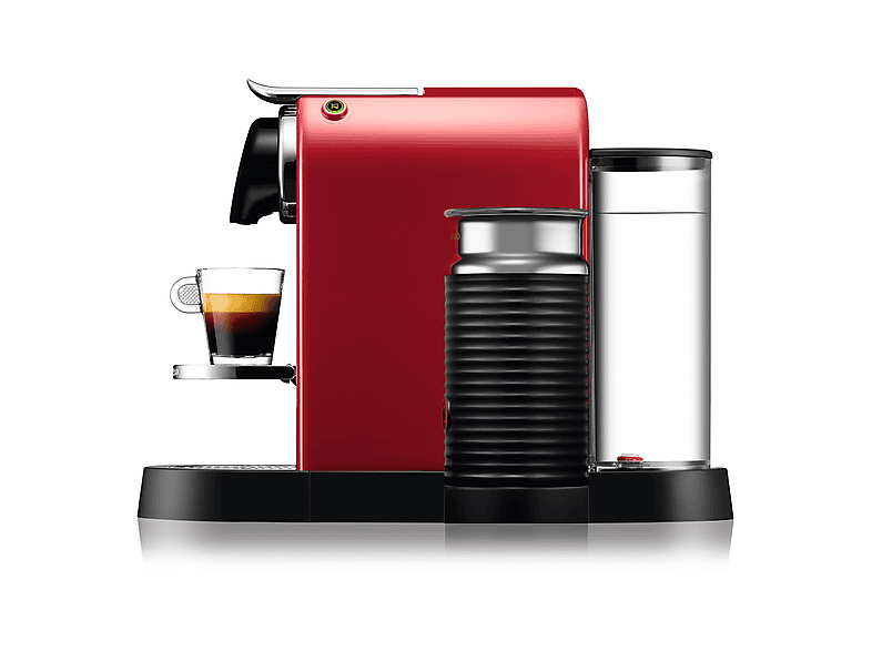 KRUPS Nespresso Citiz & Milk XN7615 — Cafetera de cápsulas, 1260 W, Rojo, 19 bar