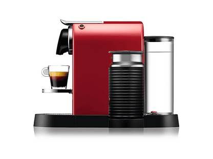 KRUPS Nespresso Citiz & Milk XN7615 — Cafetera de cápsulas, 1260 W, Rojo, 19 bar