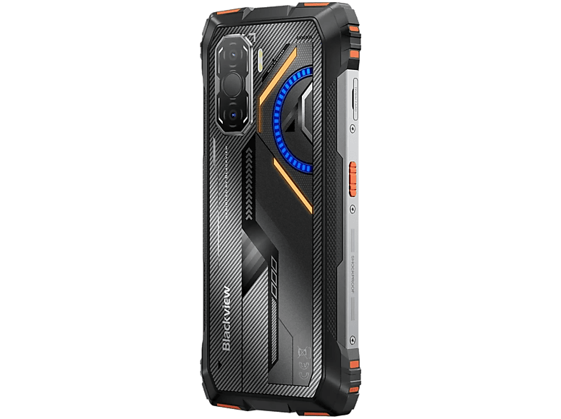 BLACKVIEW Rock 3 — Smartphone, Naranja, 256 GB, Móvil Android, 6,78"