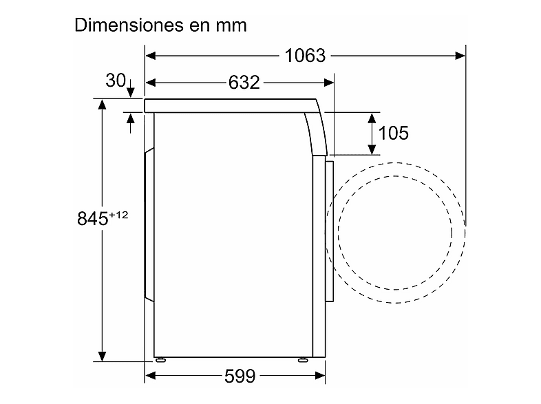 BALAY 3TS993BT — Lavadora carga frontal, 9 kg, 15 programas, Blanco, 1151 rpm