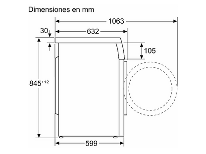 BALAY 3TS993BT — Lavadora carga frontal, 9 kg, 15 programas, Blanco, 1151 rpm