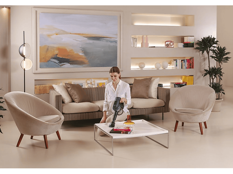 HOOVER HF401P 011 — Aspirador sin bolsa, 190 W, Bicolor, Potencia de succión 80 AirWatt, Depósito 0,7 l