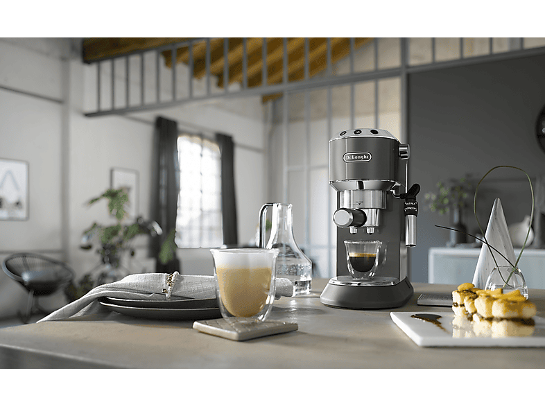 DELONGHI EC785.GY — Cafetera express, 1300 W, 15 bar, 2 tazas, beige