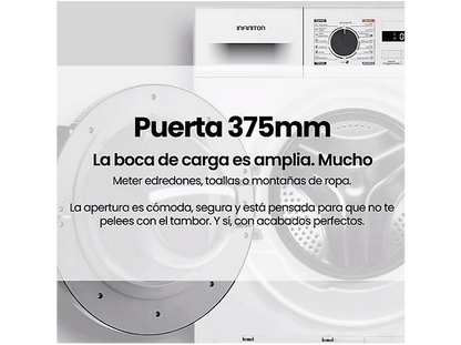 INFINITON SD-BC9DWP — Secadora Bomba de Calor, 9 kg, 16 programas, Blanco