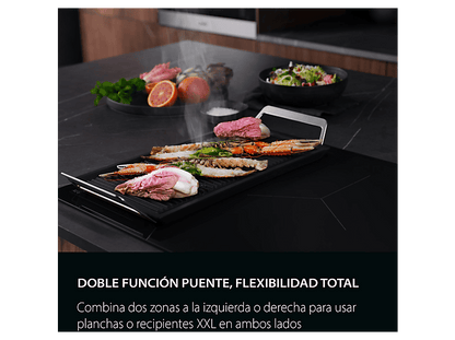 AEG TR64IT00FB — Placa inducción, 4 zonas Flex de 22 cm, 59 cm, Negro, Función Puente