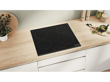 BOSCH PIE631HC1E — Placa inducción, 21 cm, Black, 4 zonas, Control DirectSelect