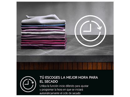 AEG Series 7000 TR719G2PB — Secadora bomba de calor, Eléctrico, 9 kg, Blanco