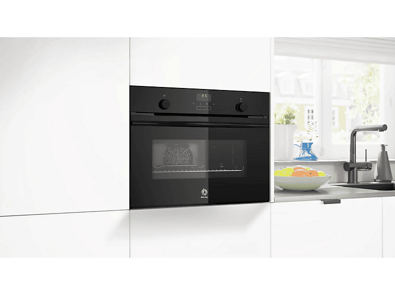 BALAY 3CB5159N3 — Horno compacto, Integrable, 59,4 cm, 47 l, Cristal Negro