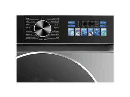 HYUNDAI HLF814IADI00 — Lavadora carga frontal, 8 kg, 15 programas, Inox