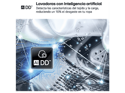 LG F4X1009NWK — Lavadora carga frontal, 9 kg, 10 programas, 1400 rpm, AI Direct Drive™