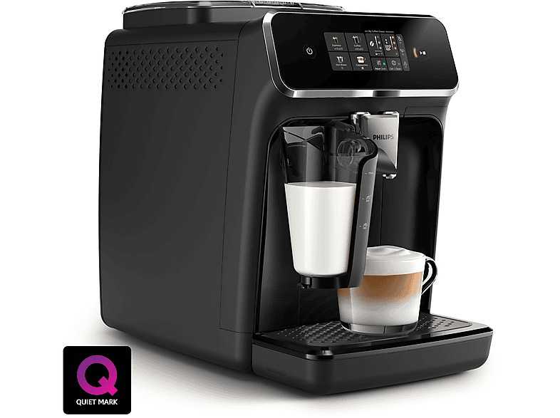 PHILIPS EP2331/10 — Cafetera superautomática, Negro, LatteGo, 15 Bar, 4 Bebidas