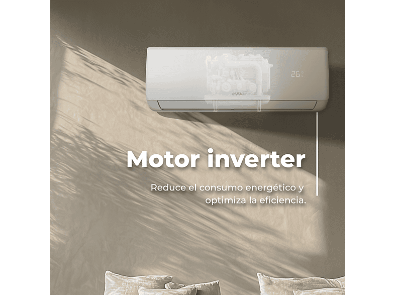 EVVO EVVO Clima WIFI 3x1 30.000 BTU (9.000 + 9.000+ 12.000) — Split 3x1, Blanco, 30000 fg/h, Función Inverter