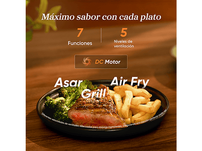 COSORI Turbo Tower Pro Smart™ Chef Edition — Freidora de aire, 2630 W, Negro, Doble Resistencia, 10.8 l