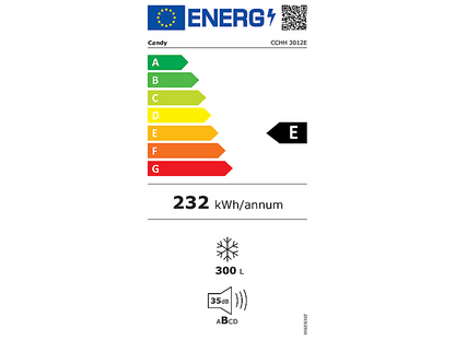CANDY CCHH 3012E — Congelador horizontal, 840 mm, Blanco, 300 l