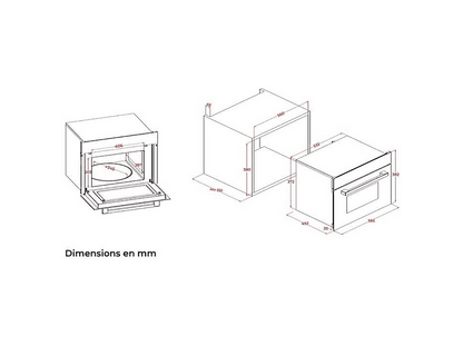 CONTINENTAL EDISON CEMO34CEB3 — Microondas, 1450 W, Negro, 34 l